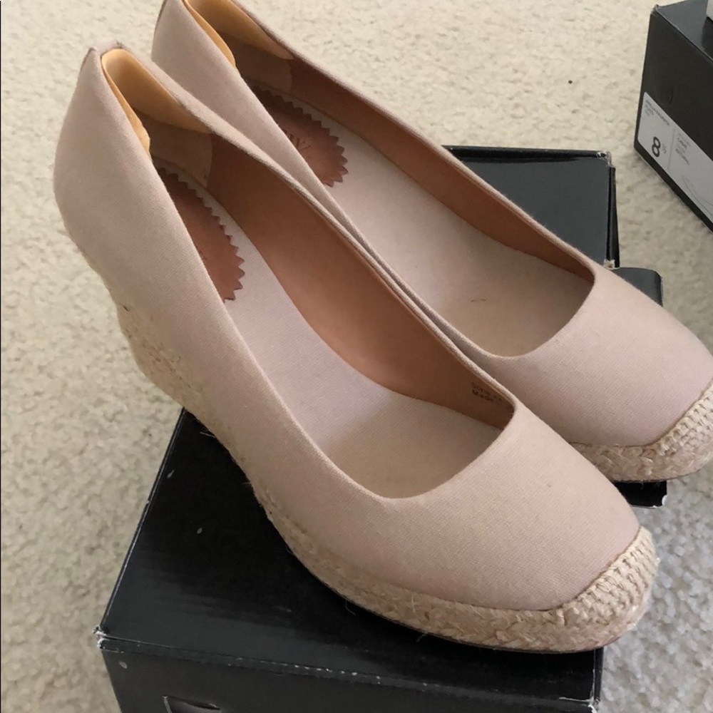 J Crew Factory Canvas Espadrille Wedges 8.5 NIB
